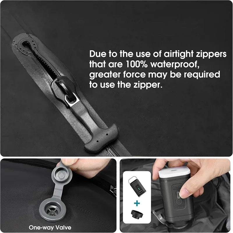 Travel Essentials Vacuum Storage Bags Luggage Packing Bag Compression Bag with Air Pump Clothes Organizer Packaging Cubes