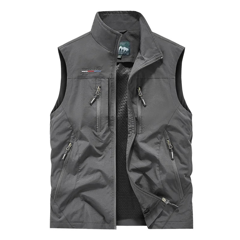 Multi-pocket Vest, Outdoor Activities, Rock Climbing, Hiking, Camping, Fishing, Mountain Climbing, Traveling, Photography, Vest