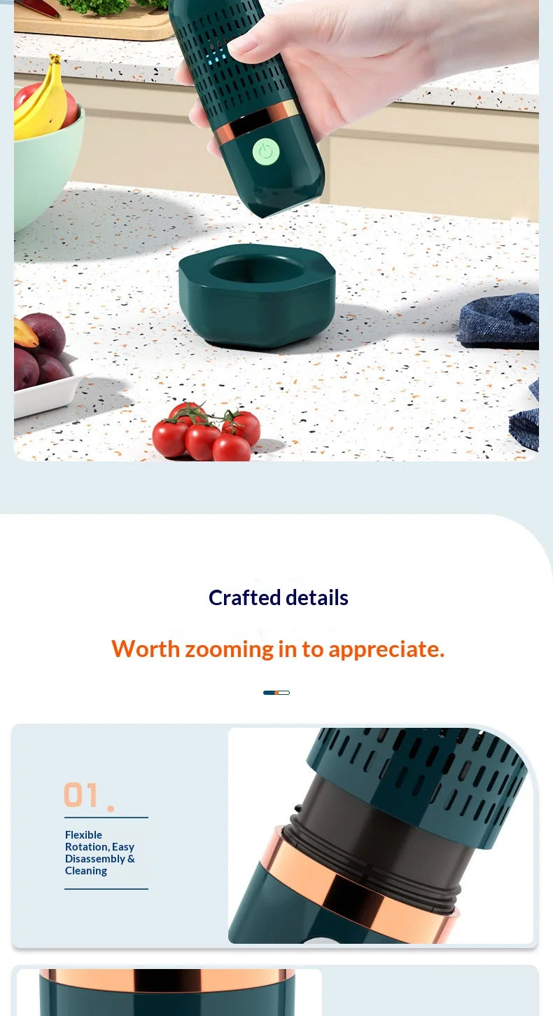 HOMEFISH Multifunctional 3000mAh Fruit And Vegetable Cleaning Machine - Portable Device for Cleaning Fruits And Veggies