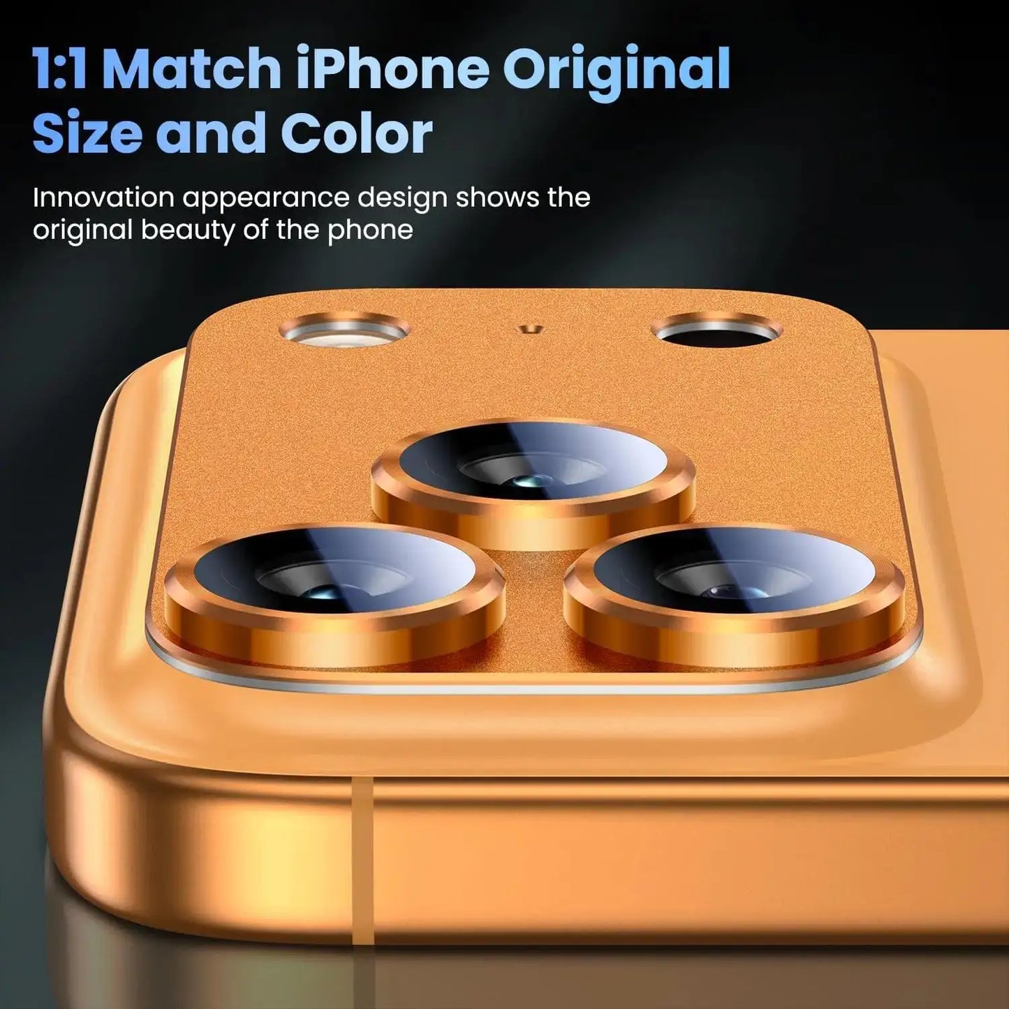 For IPhone 17 Pro Max Camera Lens Protector [Strong Adsorption][Case-Friendly] Metal Tempered Glass Ziai Camera Screen Cover