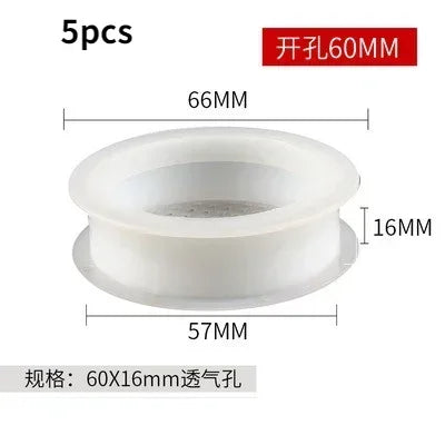 5/10pcs Air Vent Cover Plastic Round Louver Mesh Hole Plug Cabinet Grille Ventilation Systems Decorative Furniture Accessories