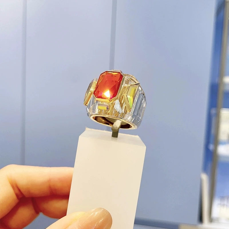 Rings Sales Trend Luxury Brand High Quality Jewelry Original Shiny Christmas Birthday Cocktail Party Engagement Gift for Women