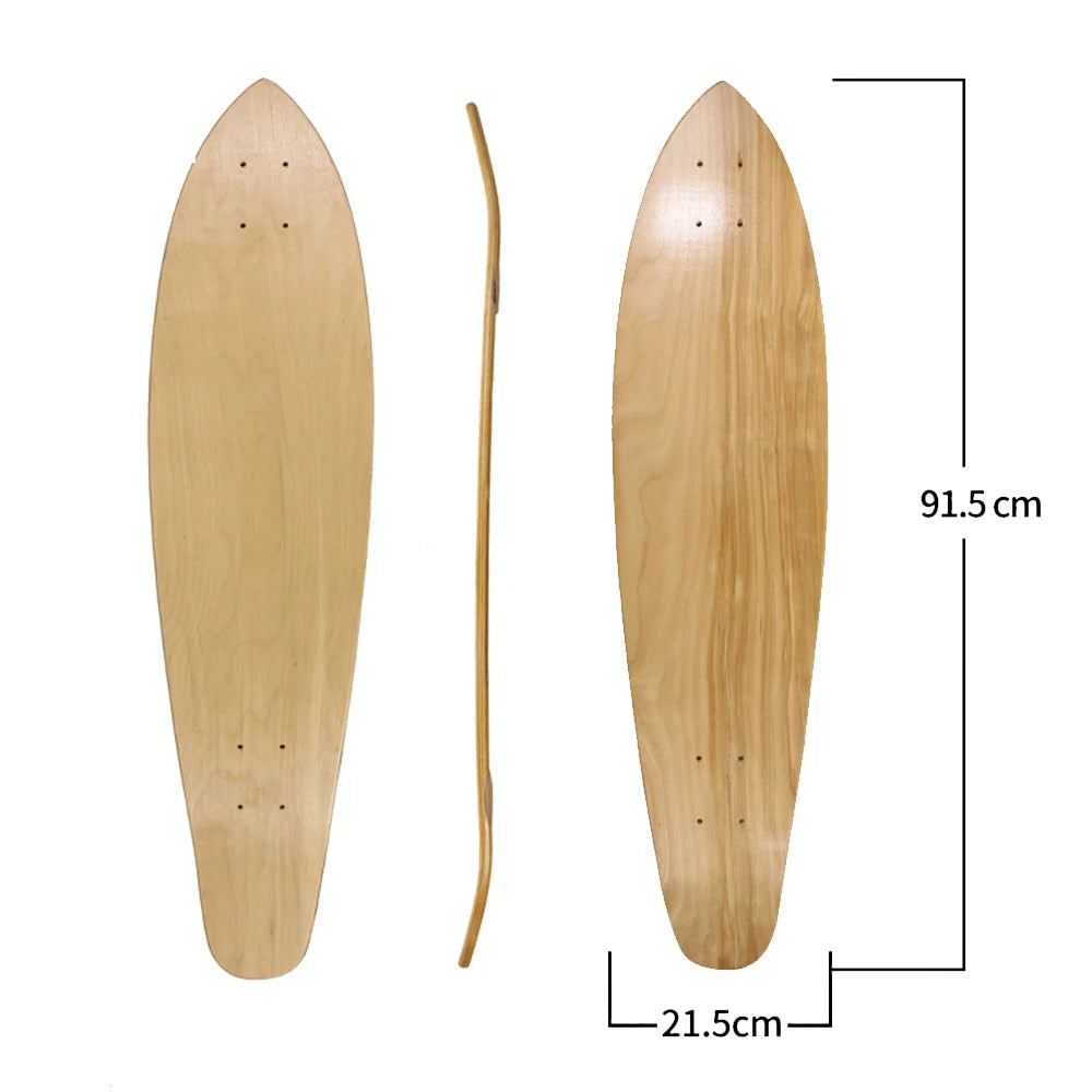 28/30/31/33/36 Inch Skate Board Smooth Maple DIY Skateboard Longboard Blank Land Surfboard Deck Short Board For Outdoor Sports