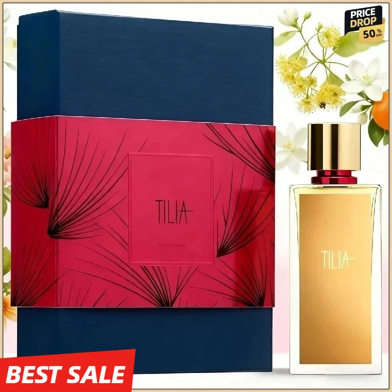 TILIA Perfume 100ml Fresh Green Woody Fragrance Soothing Calming Scent Long Lasting Unisex Cologne for Eau de Toilette Gift Set