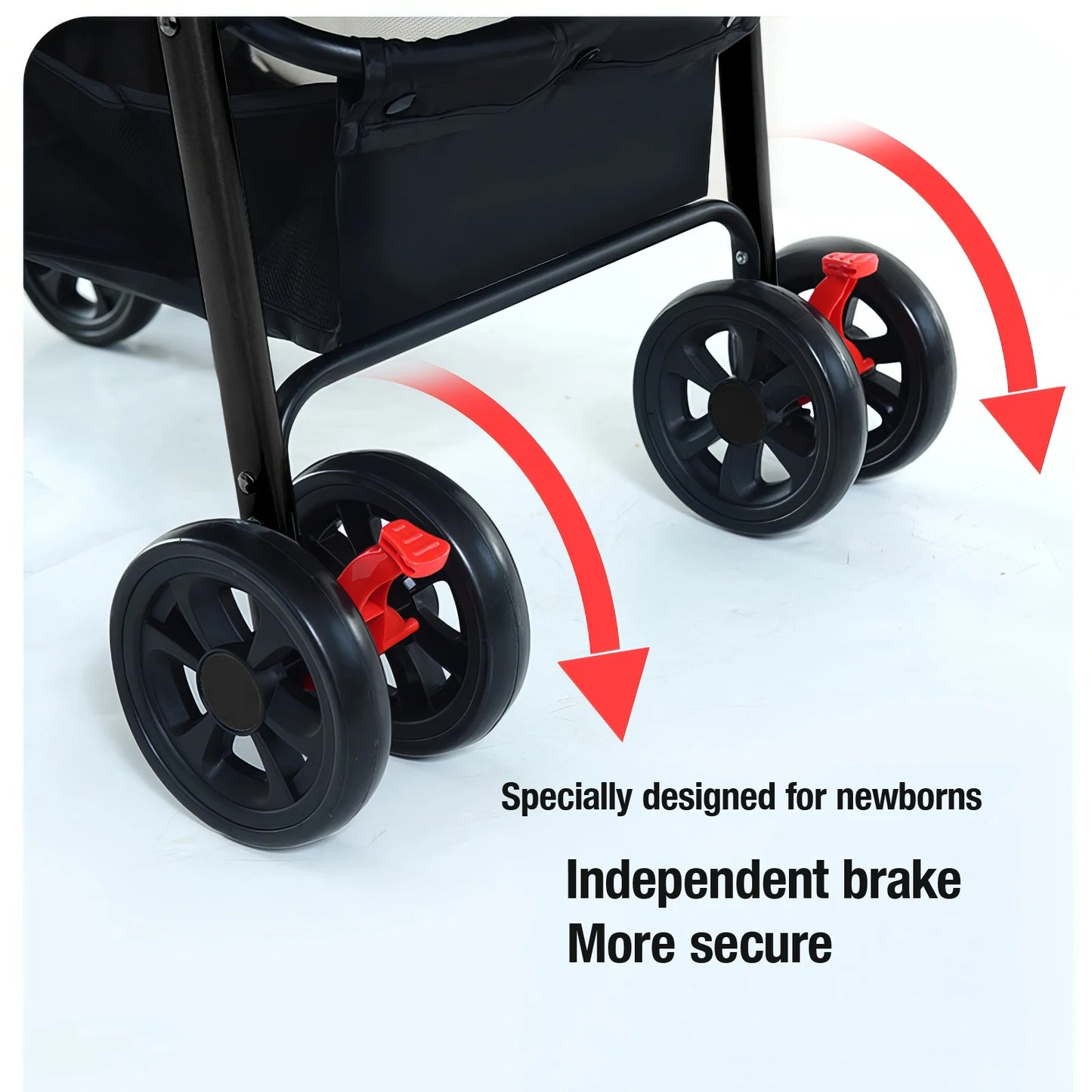 3 in 1 baby stroller free Newborn Infant baby pram travel stroller lightweight baby folding car reversible stroller