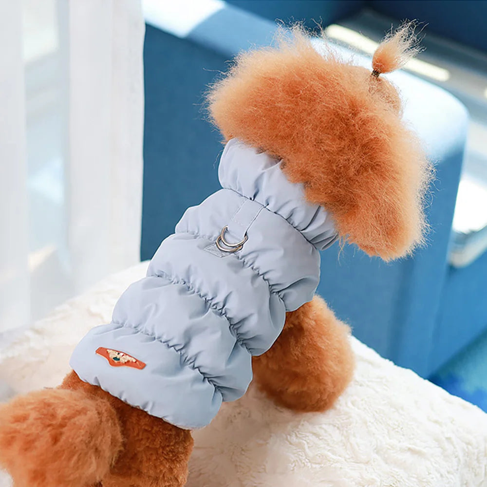 Winter Padded Dog Coat Jacket For Small Medium Dogs Soft Warm Dog Clothes Cute Puppy Vest Pet Outfit