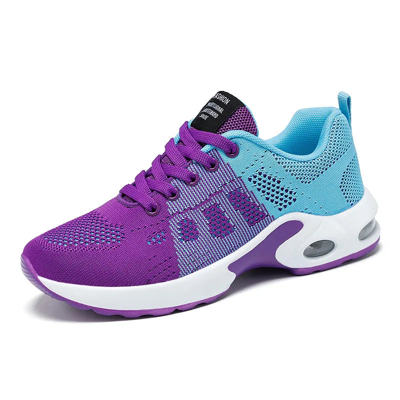 Mesh Women Running Shoes Breathable Casual Shoes Outdoor Light Weight Pink Tenis Sports Shoes Casual Walking Sneakers for Wamen