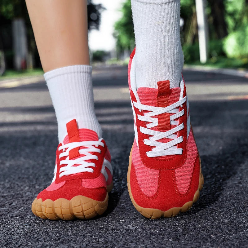 New Wide-toe Men's Shoes Casual Soft Sole Wide-Toe Shoes Walking Sneakers Breathable Mesh Comfortable Barefoot Shoes Big Size 48