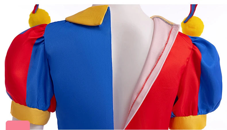 The Amazing Digital Circus Cosplay Costume Halloween Cartoon Circus Pomni Jax Ragatha Caine Jumpsuit Outfits Party Outfit