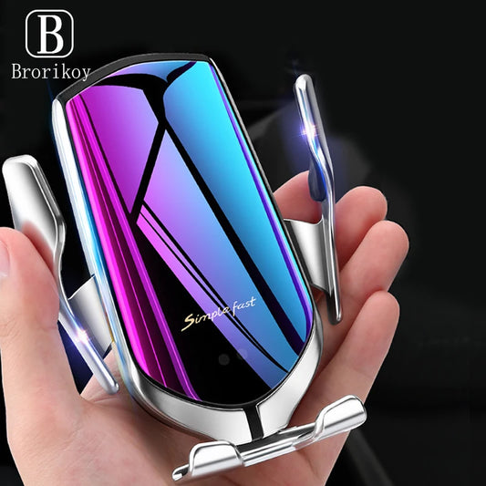 Infrared Wireless Charger Sensing Automatic Clip For Sanmung S9 S10 iphone X XS Max XR 14 12 10W Infrared fast Wireless Chargers