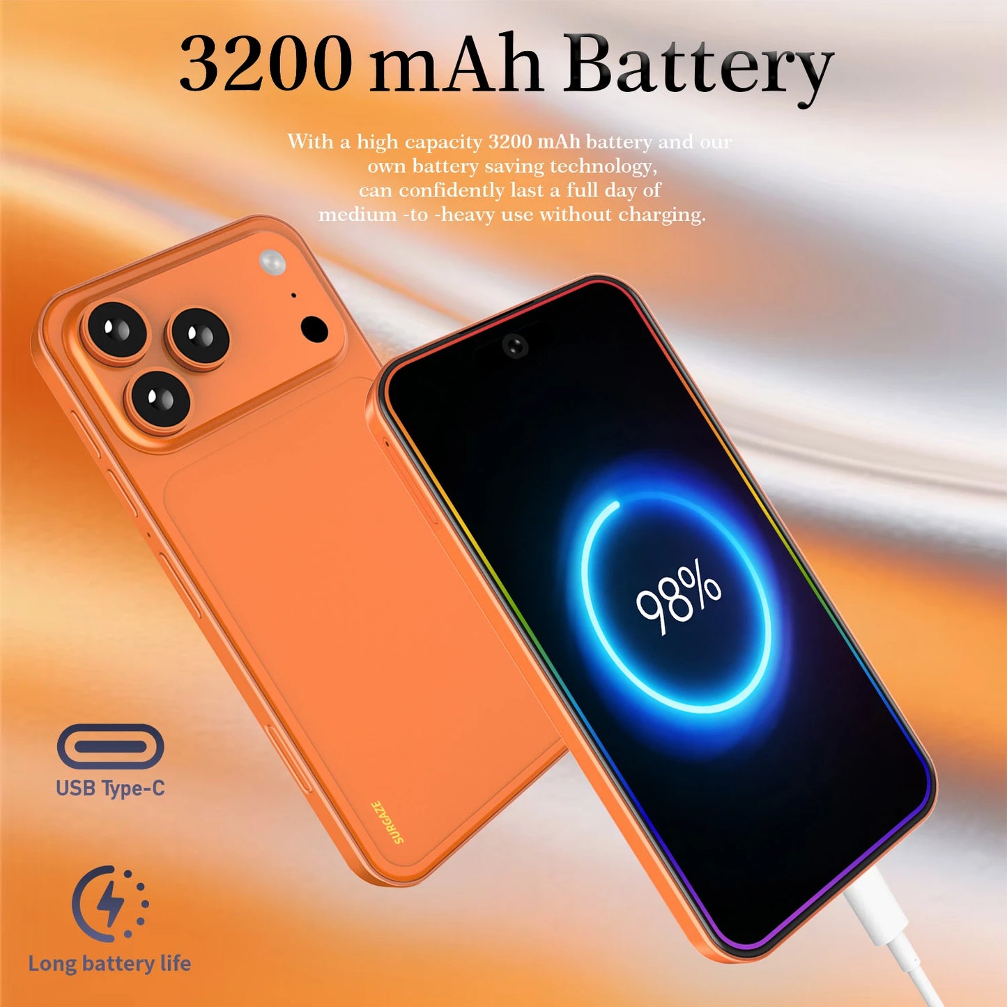 SURGAZE 2026 Global Version i17 Pro Max Smartphone 3200mAh Battery 5.3Inch Phone 5G Network Mobile Phone Arrival