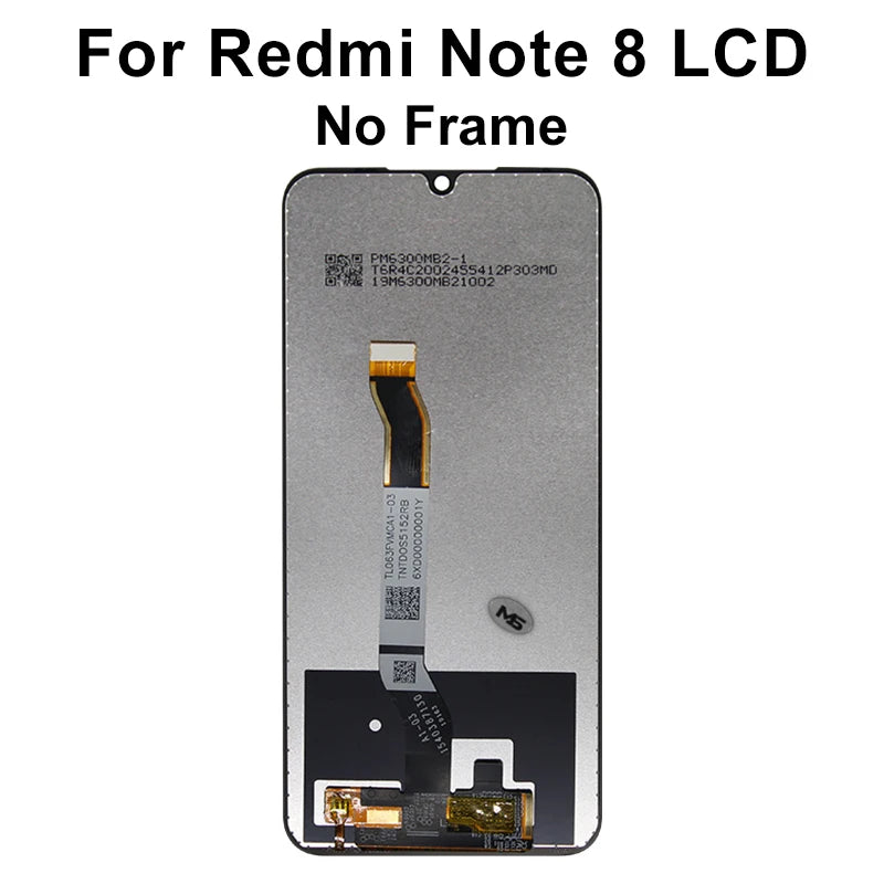 AAA Super IPS For Xiaomi Redmi Note 8 Pro M1906G7I Display With Frame Digitizer LCD Replacement Pantalla For Redmi Note 8 LCD