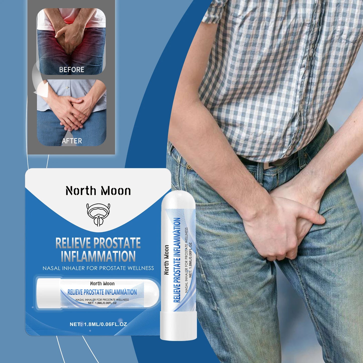 Men Energy Enhancer Nasal Inhaler Promote Energizing Level Boost Endurance Refreshing Awakening Brain Soothe Fatigue Nose Stick