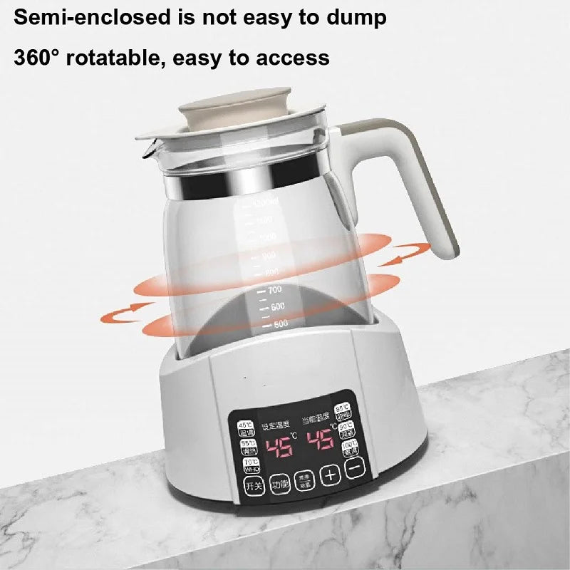1.3L Electric Kettle Baby Thermostat Milk Warmer Home 24h Hot Water Kettle Multifunctional Glass Health Pot Teapot Kitchen Tools