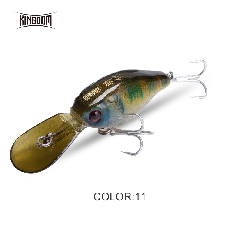 Kingdom Crankbaits Fishing Lures  5g 37mm Slow Sinking Minnow Swing Small Cranks Artifical Baits Hard Wobblers For Bass Trout