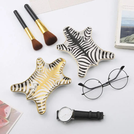 Miscellaneous Organizer Ceramic Jewelry Tray Creative Simple Bathroom Storage Tray Multi-Function Portable Storage Plate Food