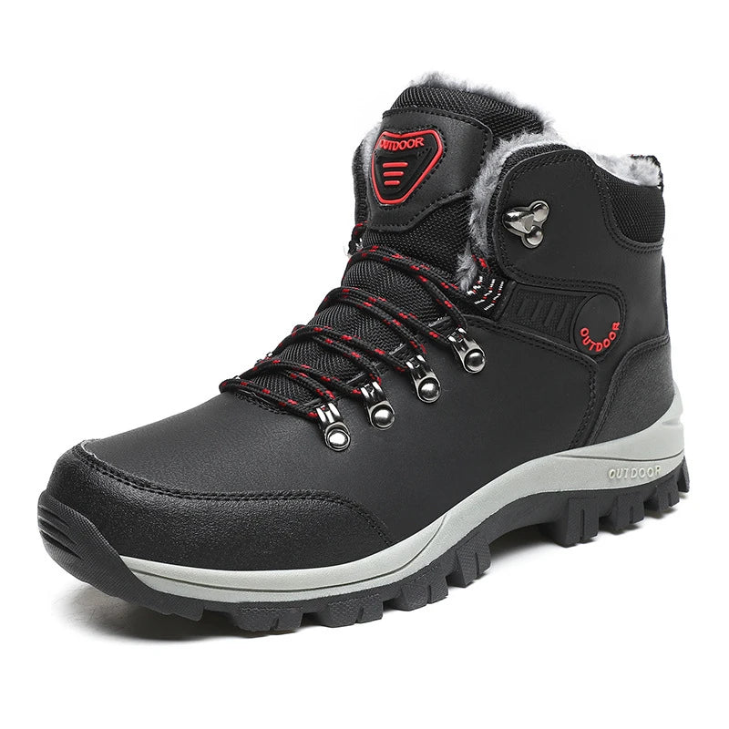 Winter Large Size Plus Velvet Thickened Warm Snow Boots Outdoor Men's High-Top Northeast Cotton Boots Comfortable And Casual