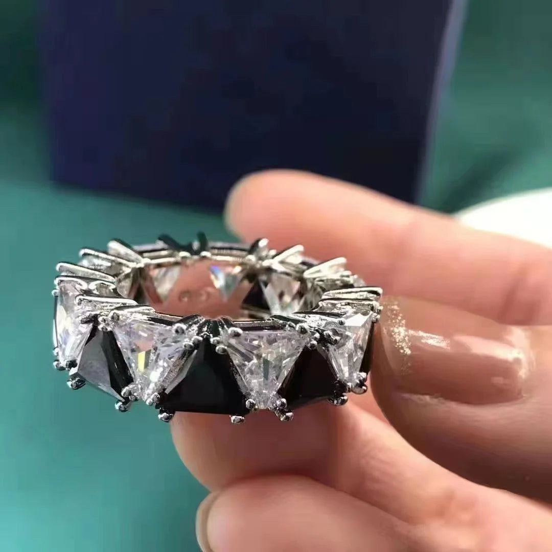 Rings Sales Trend Luxury Brand High Quality Jewelry Original Shiny Christmas Birthday Cocktail Party Engagement Gift for Women