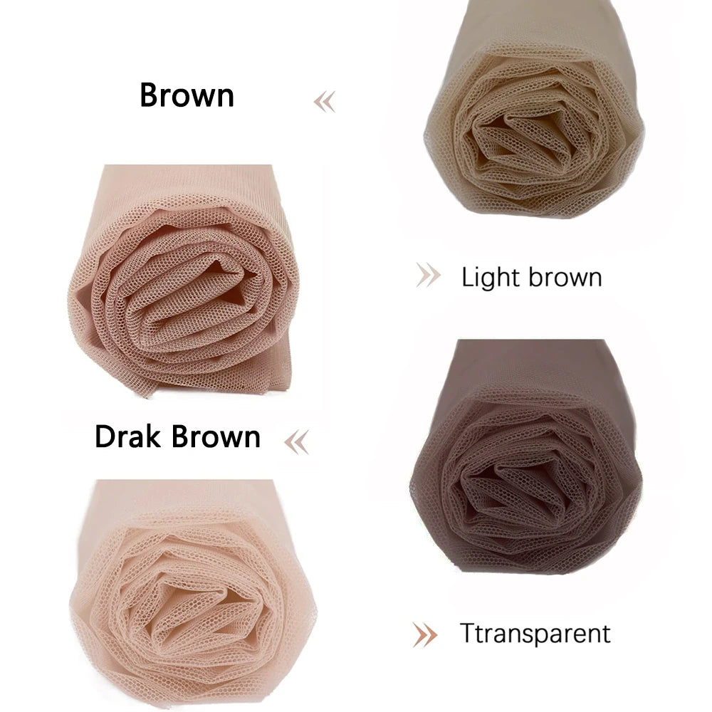 1/4 HD Ultra-Thin Invisible Swiss Lace for Wig Making, DIY, Beginners - Breathable Soft Lace Front Closure, Wig Cap, Hair Access
