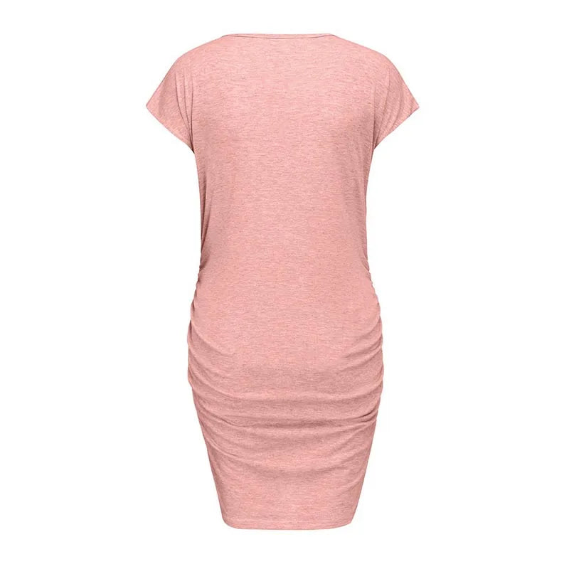 Maternity Cartoon Letter Print Pregnant Woman Dress Sleeveless O-neck Pregnancy Maternity Dress Nusring Maternity Casual Clothes