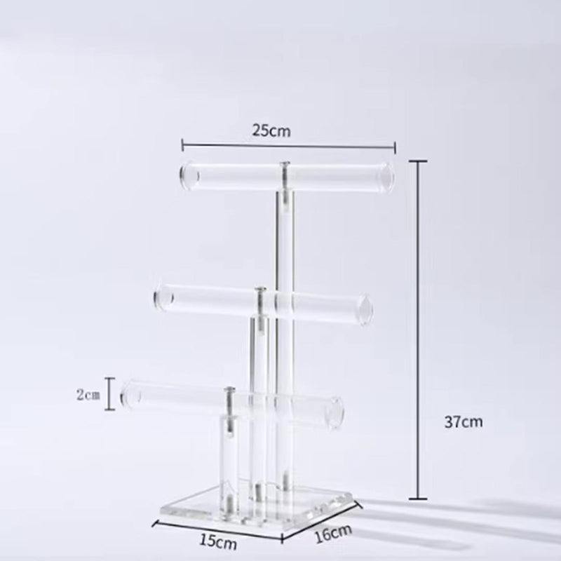 Clear Acrylic Bracelet Holder Stand Jewelry Display Organizer Shelf for Necklaces and Bracelets  Jewelry Packaging & Display