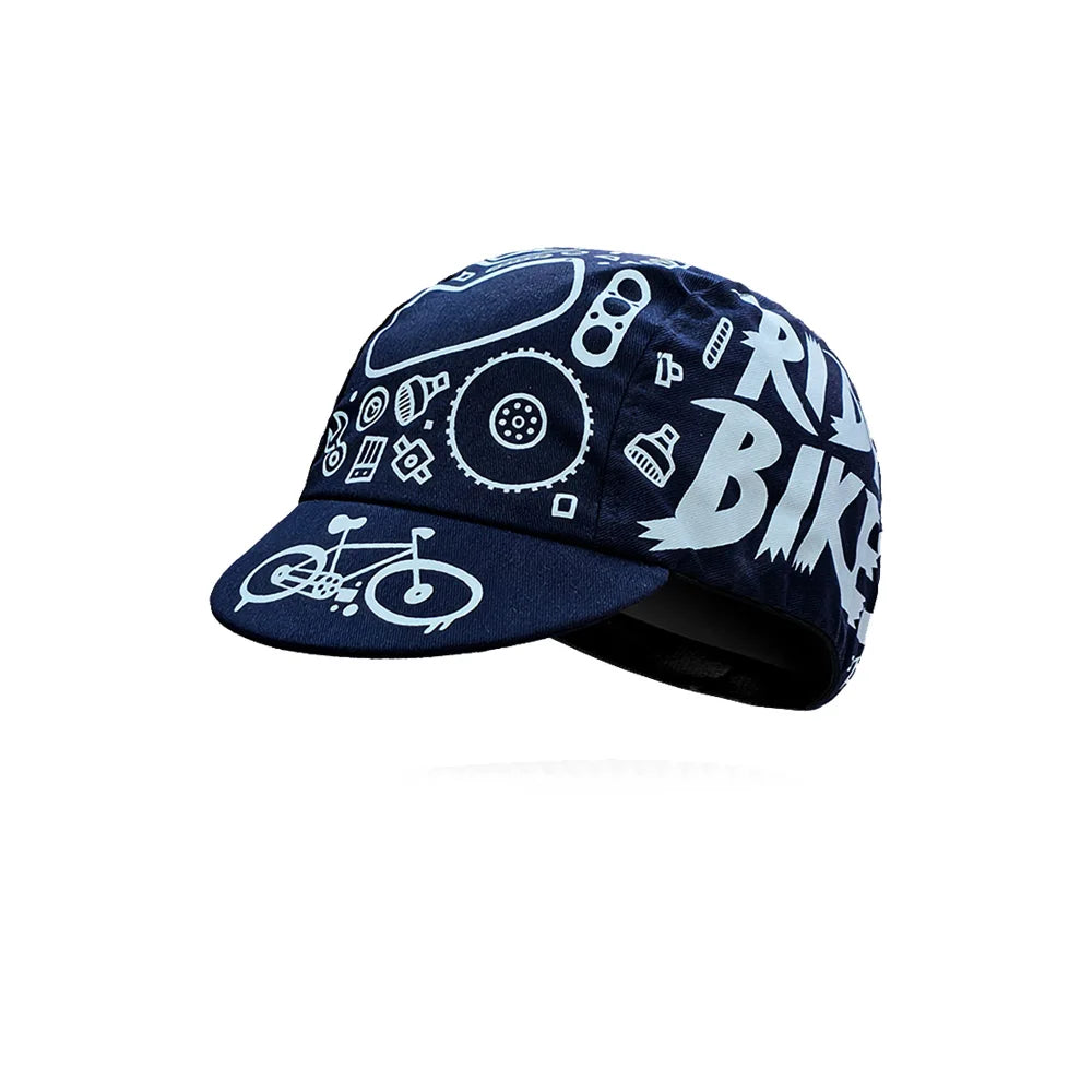 New Style Cycling Caps Summer Breathable Sports Bicycle Hats Quick Dry Polyester Black Blue Hats Classical