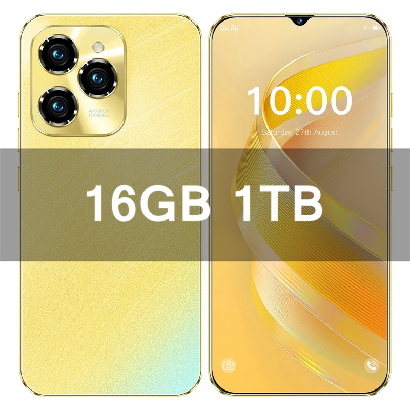 HOT 2026 NEW Original For 40 Pro Brand New 6.8 inch Full Screen Smartphone 4G 5G Cell Phone 6800mAh Mobile Phones Global Vers