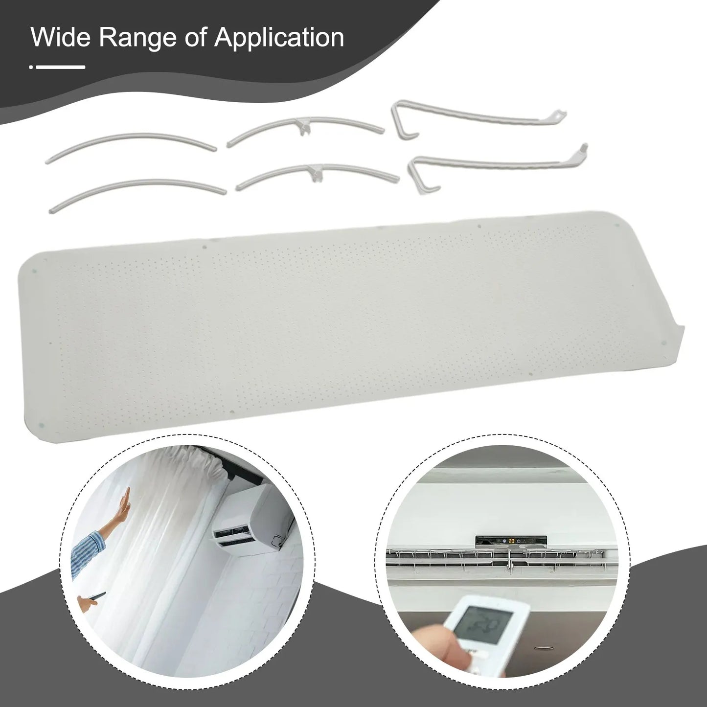 Air Conditioner Wind Deflector Home Air Conditioning Windshield Adjustable Shade Wind Guide Anti-Direct Blowing Shield