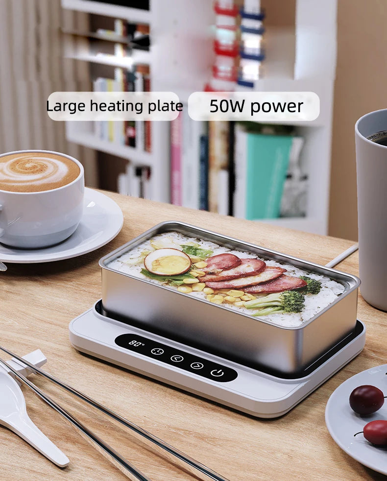 50W Mug Warmer Cup Heater Electric Hot Plate 9 Gear Temperature Warmer Coaster Heating Lunch Box Milk Coffee Home Office 220V