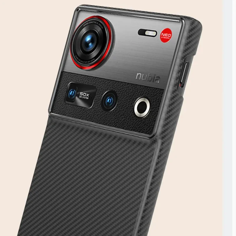 Original Kevlar Case For ZTE Nubia Z70 Z70S Ultra Carbon Fiber Back Cover Shell