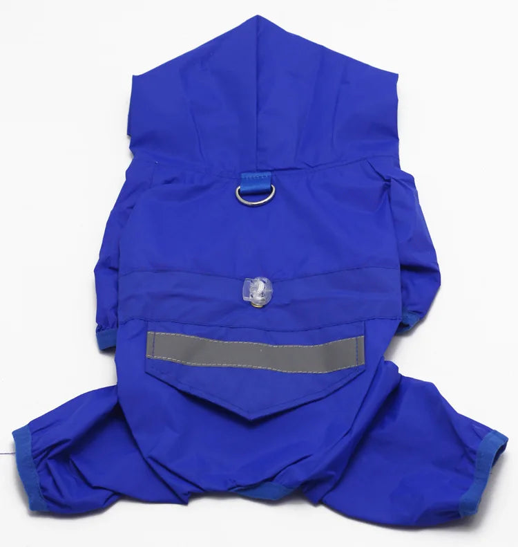 Dog Raincoat Puppy Rain Coat with Hood Reflective Waterproof Dog Clothes Soft Breathable Pet Cat Small Dog Rainwear XS - 5XL