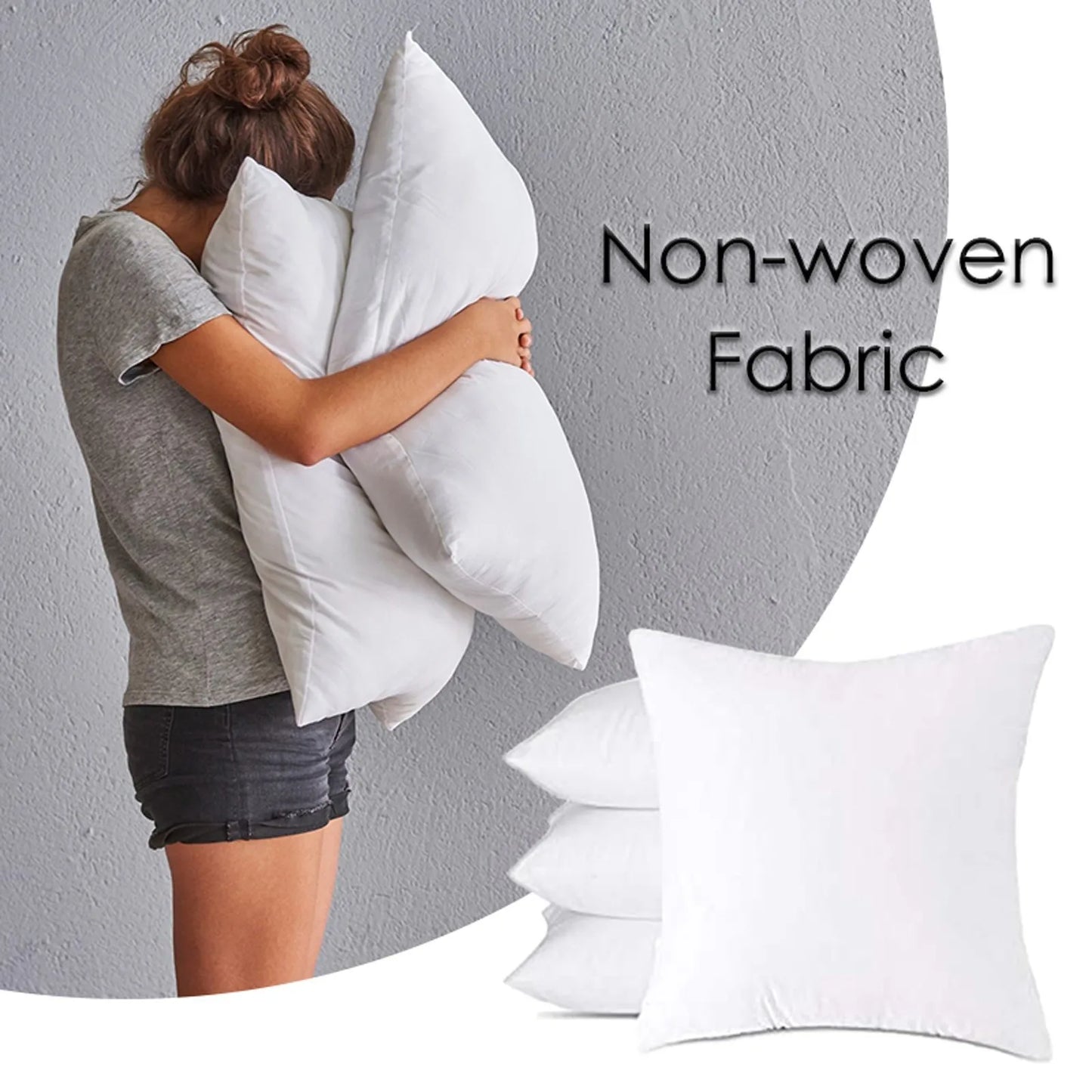 Household Commonly Used Comfortable Bedside Pillow Core Anti Wrinkle Soft Cozy Breathable Pillow Stay Warm Provide Good Sleep
