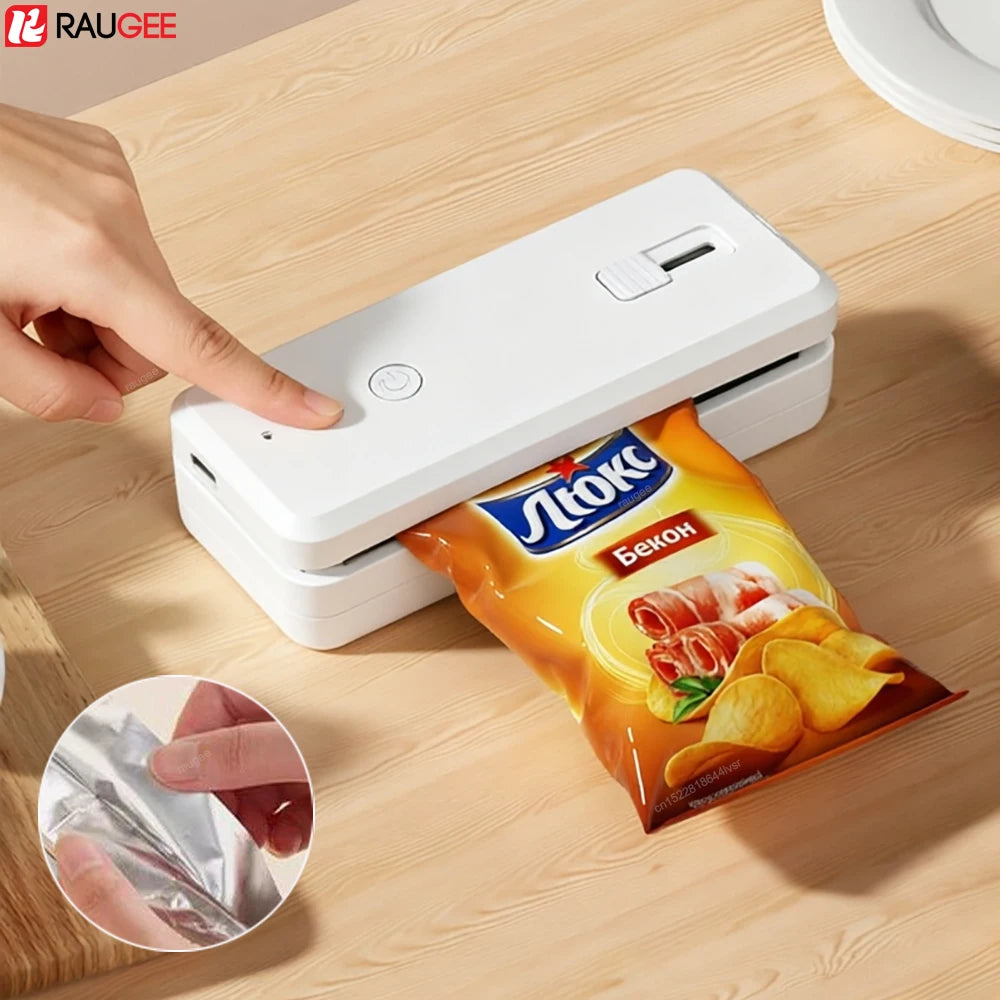 Plastic Bag Sealer Mini Heat Bag Sealing Machine Handheld Portable Plastic Bag Sealing Machine USB Rechargeable Mini Heat Sealer