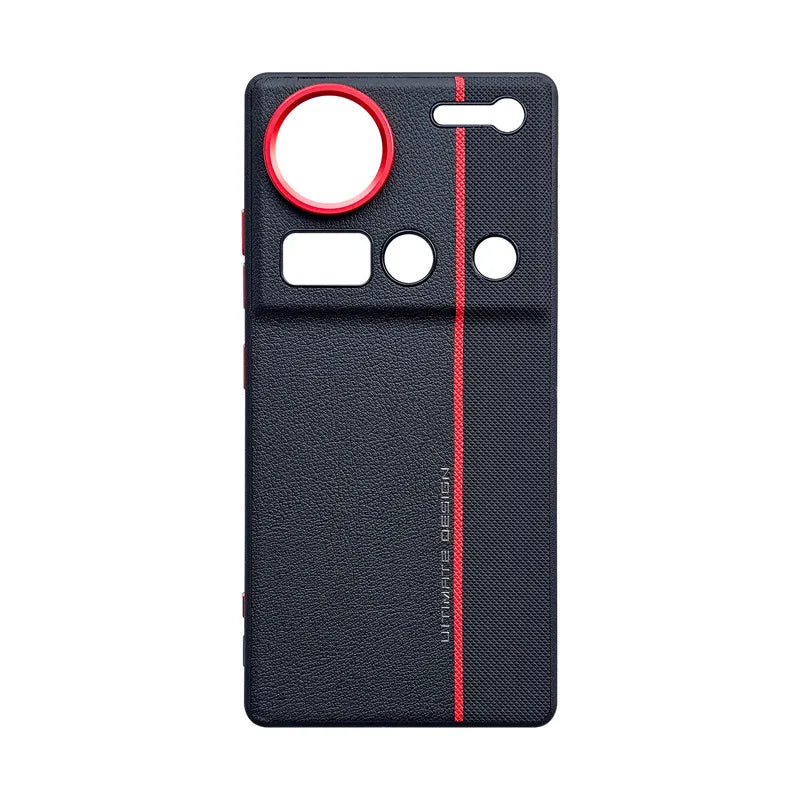 For ZTE Nubia Z70 Z80 Ultra ,Z70s Ultra Case ELVEV High Quality Splicing PU Leather Hard PC Phone Cover