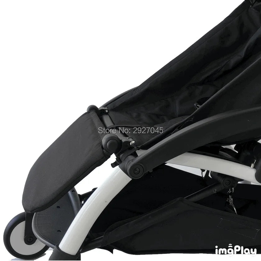 MomTan® Baby Stroller Accessories Armrest PU Leather Bumper Bar Handrail Extend Footboard Compatible with Babyzen YOYO 2 YOYO 3
