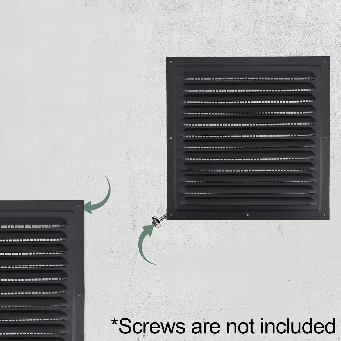 Air Ventilation Cover Louver Vent Grille Cover Square Ducting Ceiling Ventilation Grill Cover Heating Cooling Vent Exterior