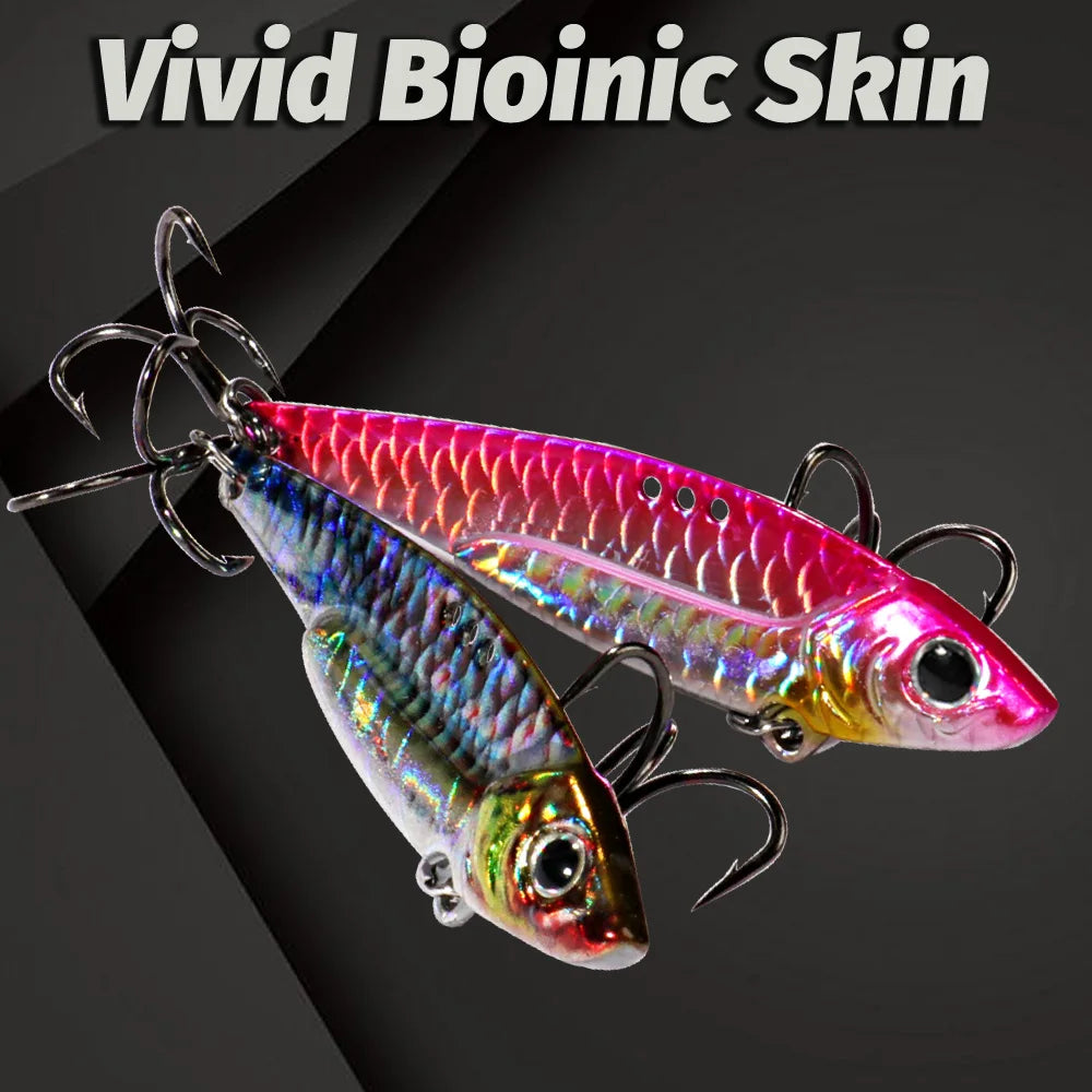 Spinner Spoon Metal Jig Bait 7.5g 10g 16g 20g VIB Sinking Blade Spinning Treble Hook Spinnerbait Pesca Tackle Sea Fishing Lure