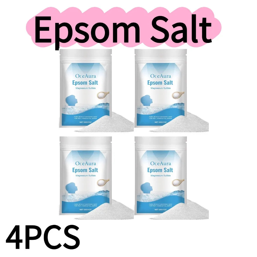1/2/3/4/5/6/8/10PCS*30g Natural Epsom Salt Body Bath Salt Gentle Exfoliating Dead Skin Remover Deep Moisturizing Care