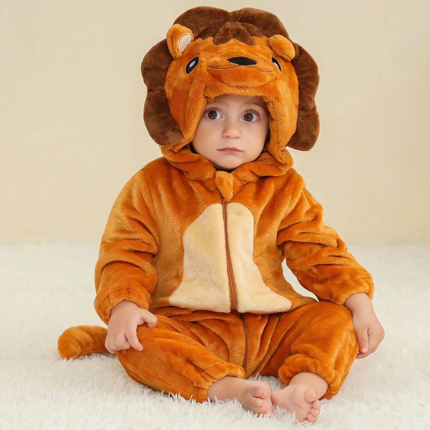 Newborn Baby Deer Animal Cartoon Romper Clothes Girls Pajamas Long Sleeve Hooded Onesies Infant Boys Costumes For Christmas