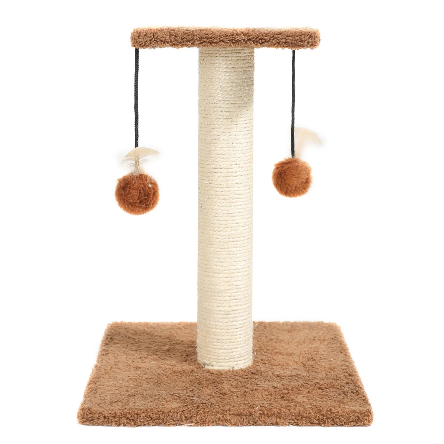 Agave Non-Shedding Cat Tree Vertical Scratching Post with Toy Self-Amusement Cat Toy Scratching Board for Cats