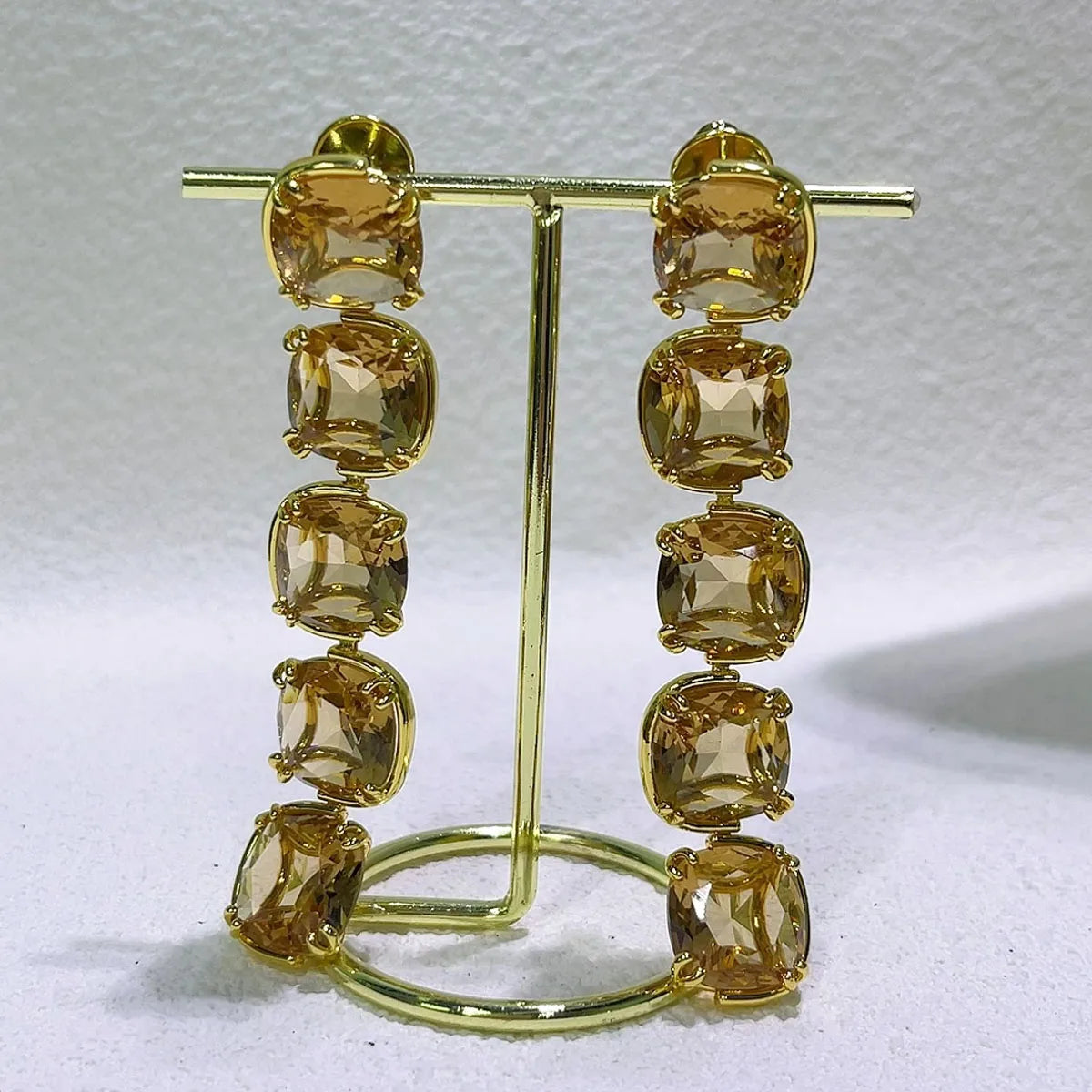 High Quality Fine Jewelry Sets Luxury Black Gold Water Drop Crystal Earring Fashion Necklace Bracelet Romantic Gift for Women