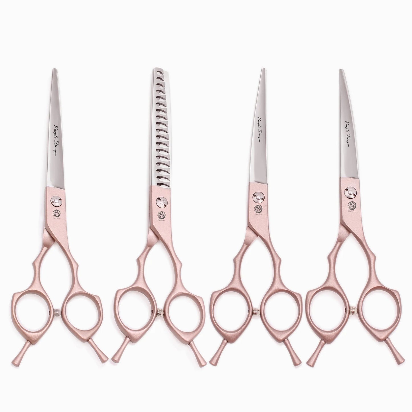 6.5 7 Inch Professional Pet Dog Cat Grooming Scissors 440C Japanese Stainless Steel Sharp Blades Shears Thinning Curved Straight