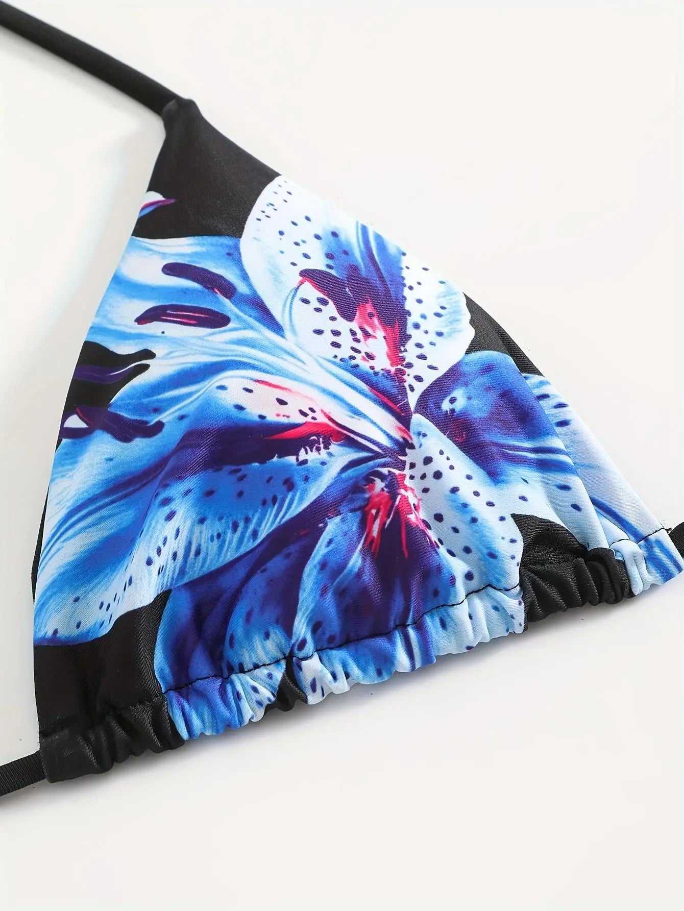 Sexy Bikini Retro Print Tropical Skirted Three-Piece Beachwear Strapless Strap-On Swimsuit Female Adult High Elasticity Backless