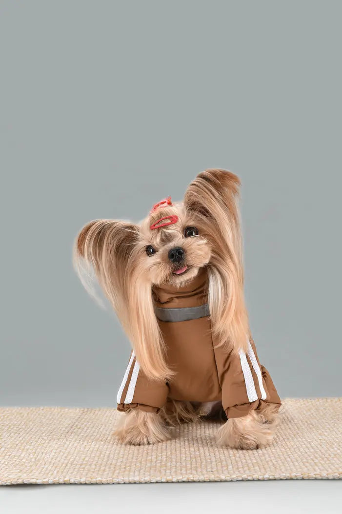 Dog Thick Warm Cotton Clothing Pet Outdoor Winter Small Medium Dog Padding Down Parkas Overalls Warm Puppy High Neck Jacket
