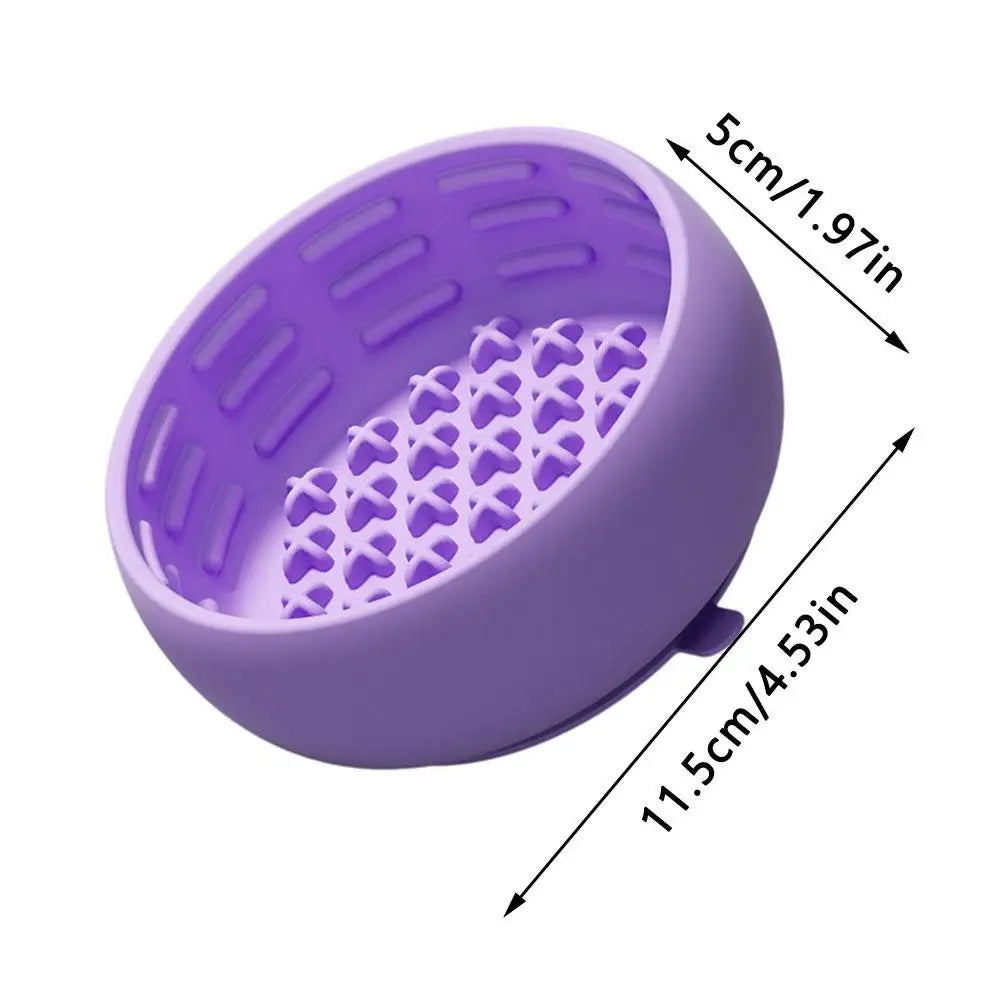 Unique Slow-feeding Reducing Dog's Overeating Bloating Dog Bowl Non-slip Anti-spill Pet Silicone Tableware Portable Feeding Bowl