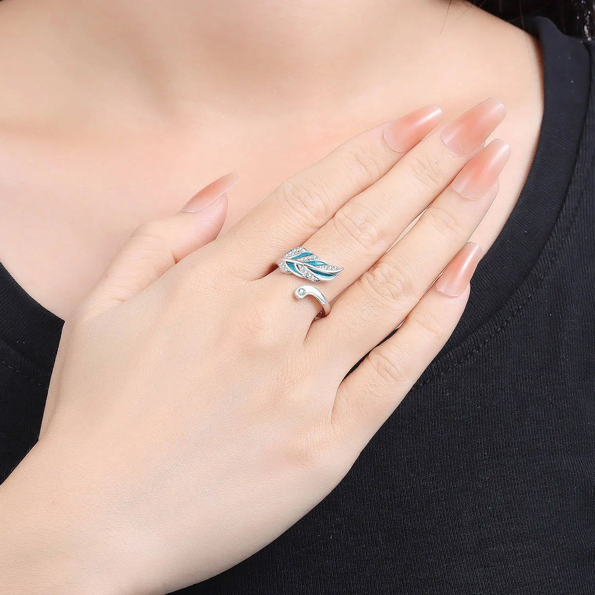 Original 925 Sterling Silver Zircon Bone Balloon Dog Adjustable Open Ring Fine Jewelry Luxury Gift for Women Birthday Party 2026