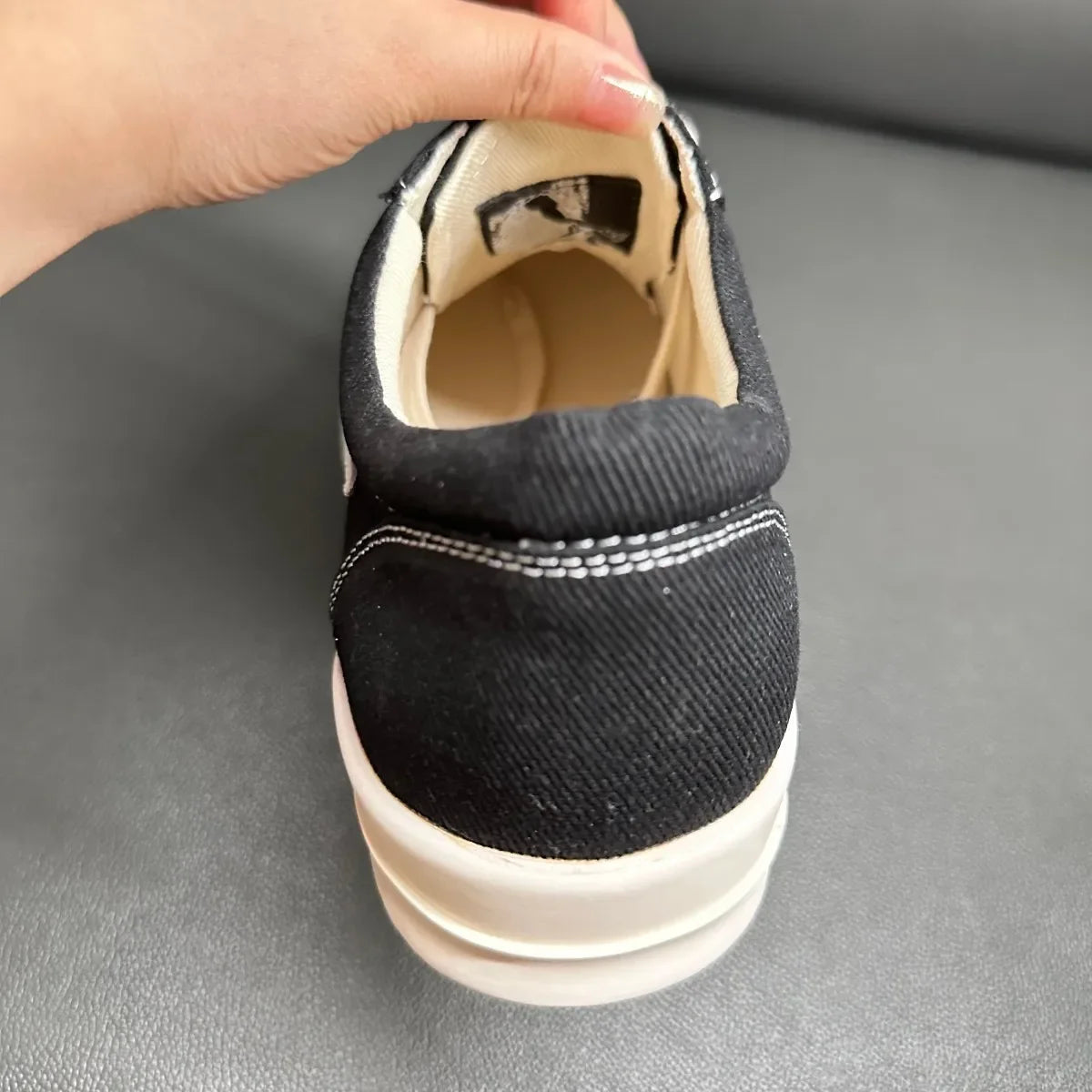 Men Casual Shoe Brand Black Brown Canvas Low Top Shoes High Quality Cowhide Luxury White Leather Sneakers Women Flat Sneaker