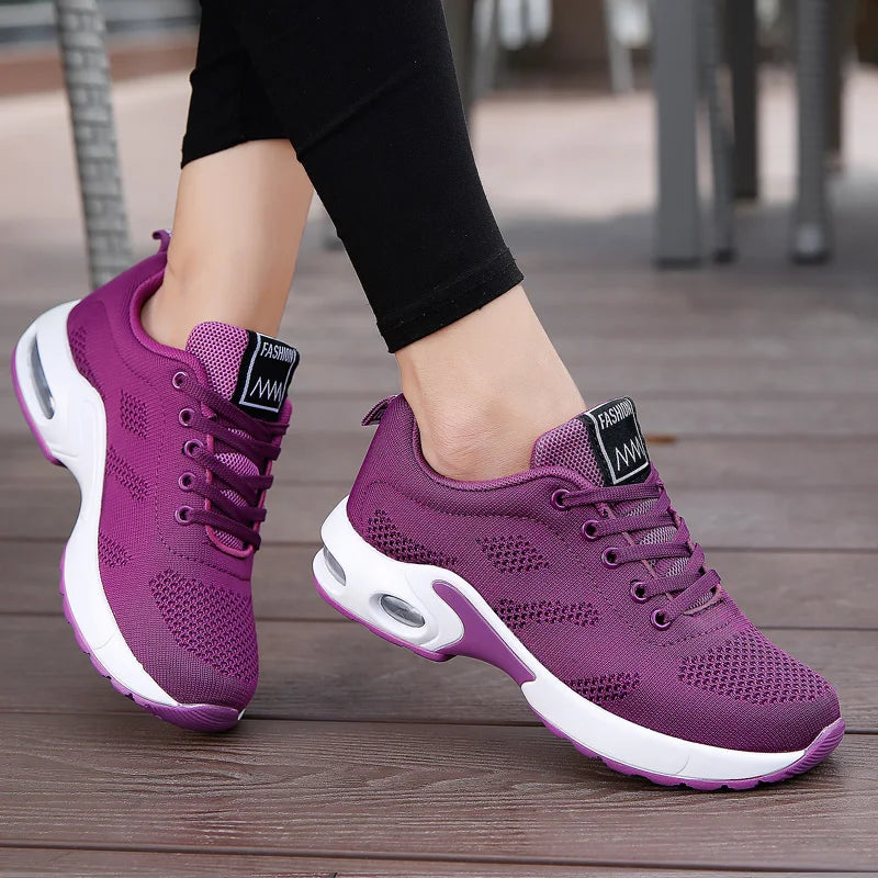 Women Running Shoes Breathable Casual Shoes Outdoor Light Weight White  Sports Shoes Casual Walking Sneakers for Wamen