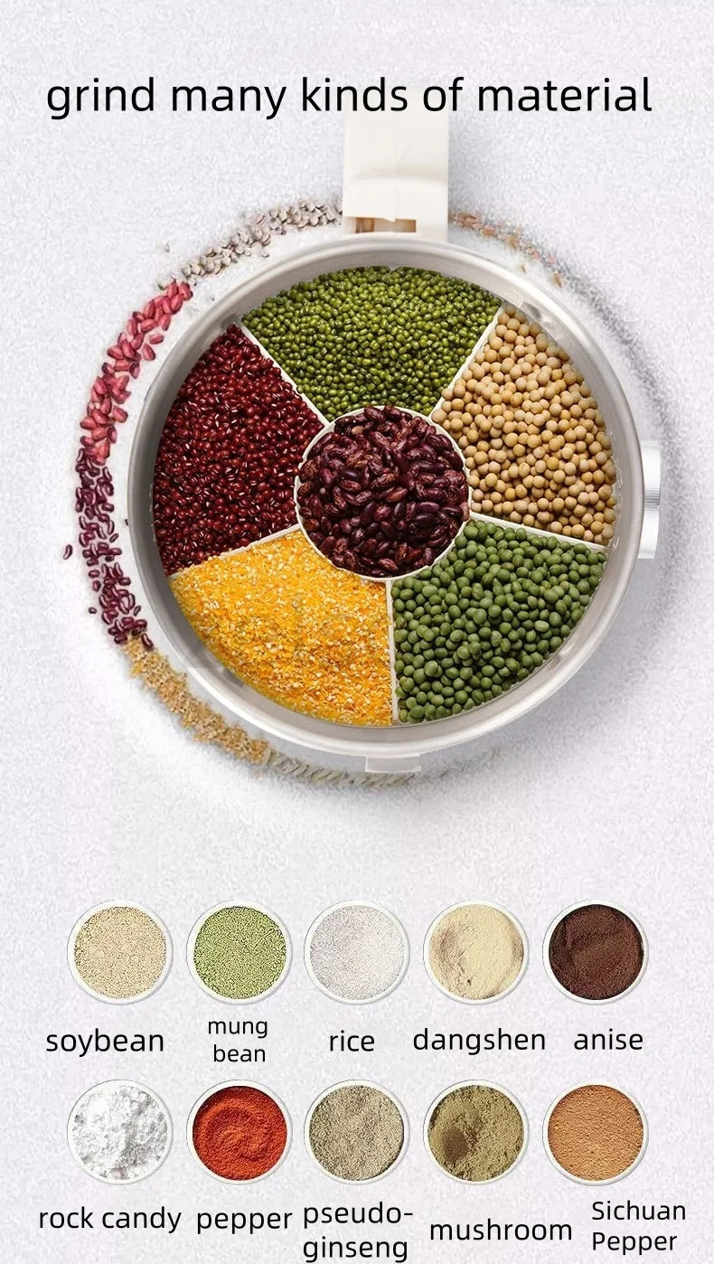 Grains Milling Machine Small Household Herbs Milling Machine Food Grinding Machine