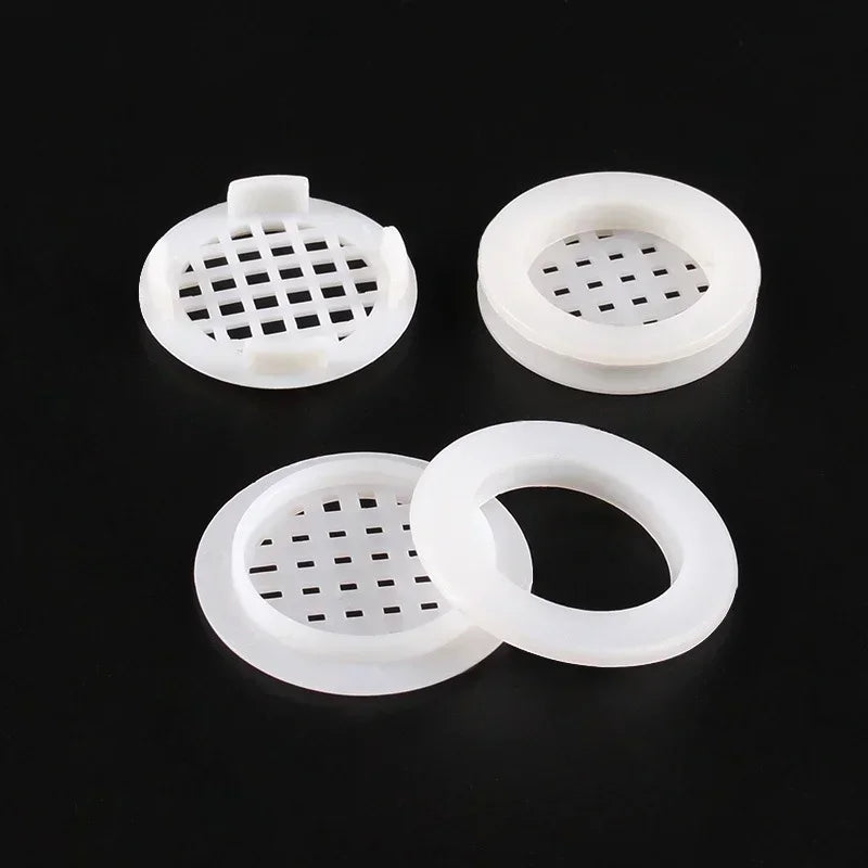 5/10pcs Air Vent Cover Plastic Round Louver Mesh Hole Plug Cabinet Grille Ventilation Systems Decorative Furniture Accessories